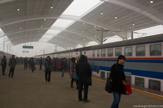 На поездах по Китаю. Двухэтажный поезд